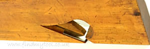 wooden low angle rebate plane