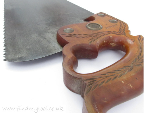 carved disston hand saw no 12