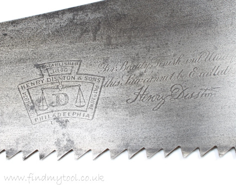 disston finger-hole saw d8